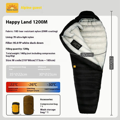 10D/7D Ultralight Down Sleeping Bag 800FP Dwon Outdoor Camping Hiking Sleeping Bags for Backpacking Adult Tourist
