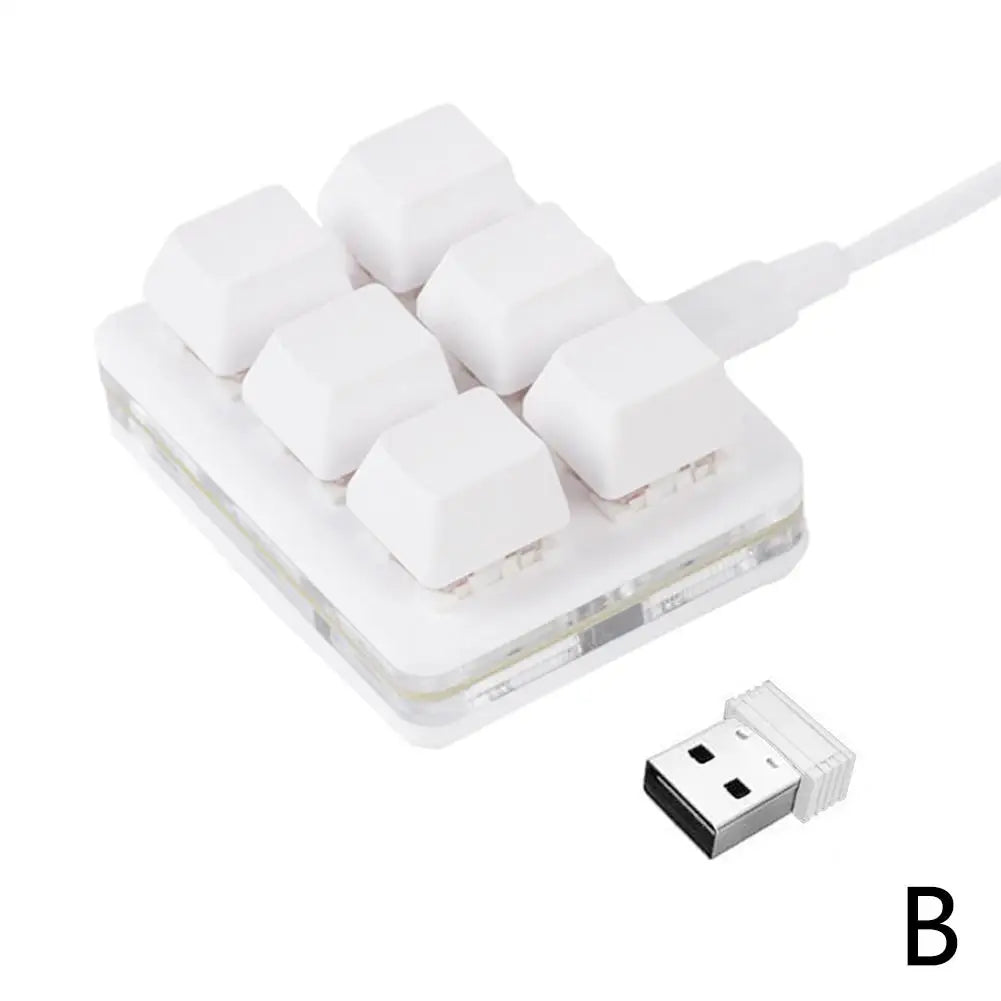 Mini 6 Keys Keyboard Bluetooth Custom Keypad Wireless Rechargeable Shortcut Dual Macro Hardware Keyboard Programmable Drawing