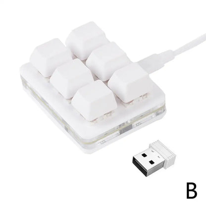 Mini 6 Keys Keyboard Bluetooth Custom Keypad Wireless Rechargeable Shortcut Dual Macro Hardware Keyboard Programmable Drawing