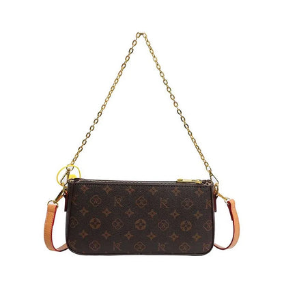 Light Luxury Design Ladies Purses And Handbags 2024 Classic Solid Color Chain Shoulder Bag Letter Element Women's Crossbody Bag