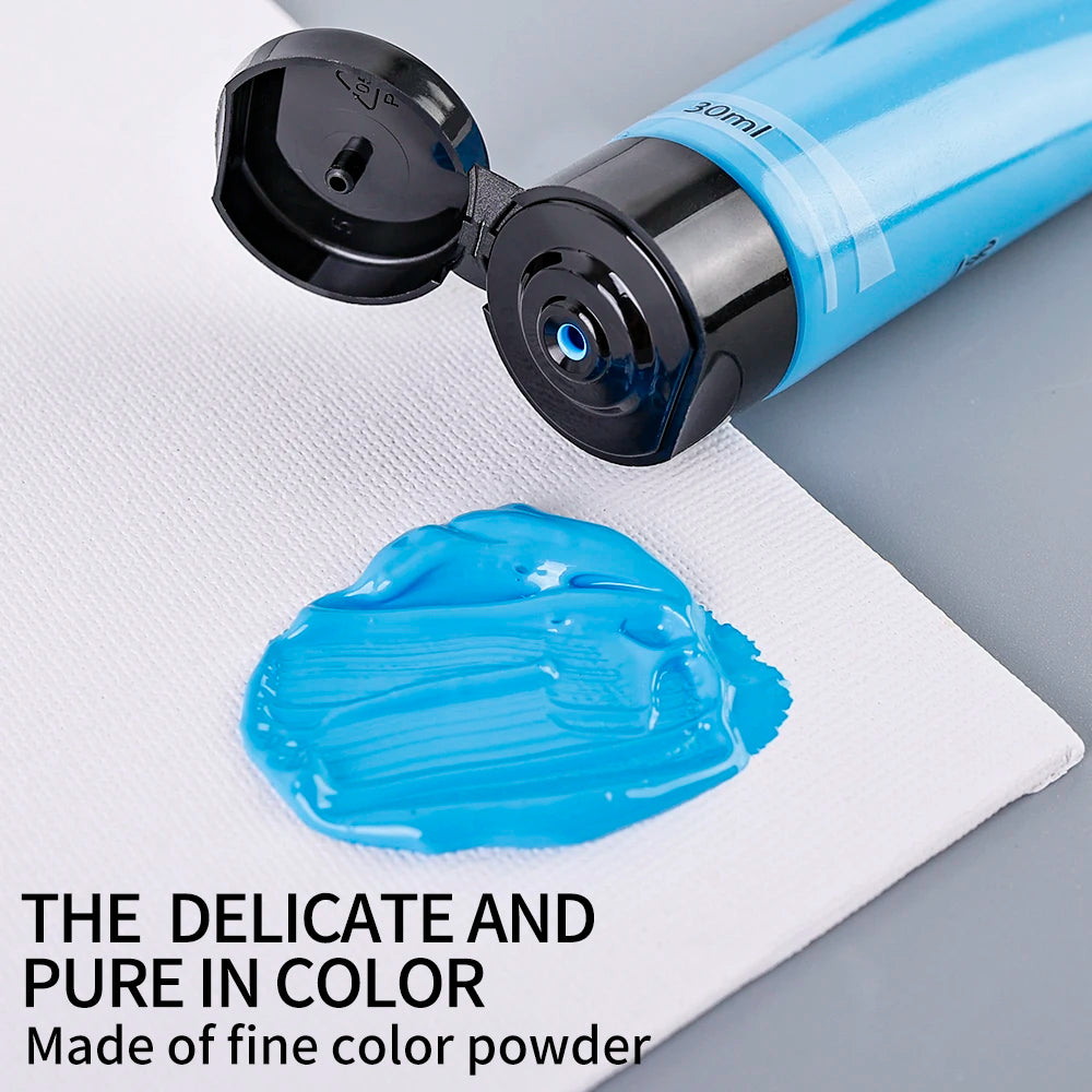 30ml Acrylic Paint for Wall Painting Waterproof And Sun Resistant Art Student Painting Materials Textile DIY Graffiti