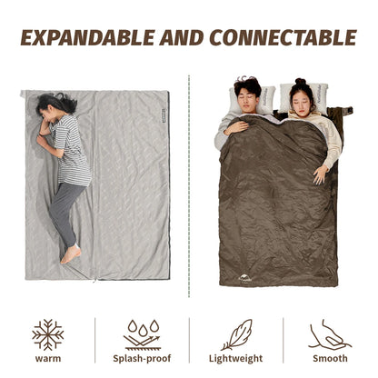Naturehike Camping Sleeping Bag Outdoor Ultralight LW180 Waterproof Sleeping Bag Hiking Traveling Climbing 3 Seasons