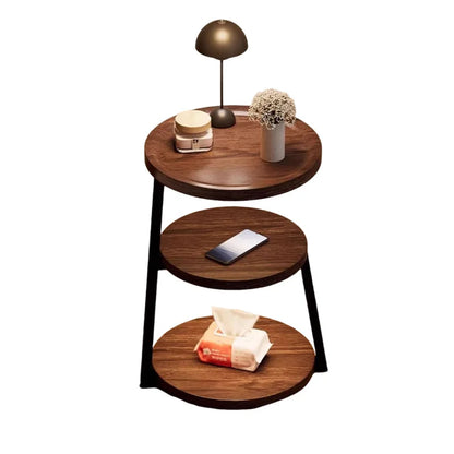 Coffee Table Bedroom Coffee Table Vintage Multi Tier Small Round Side Table Bedside Nightstand Creative Designer Living Room