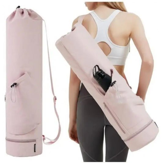Yoga Mat Bag with Water Bottle Pocket and Bottom Wet Bag Multifunctional Sport Yoga Mat Carrier Storage Bag