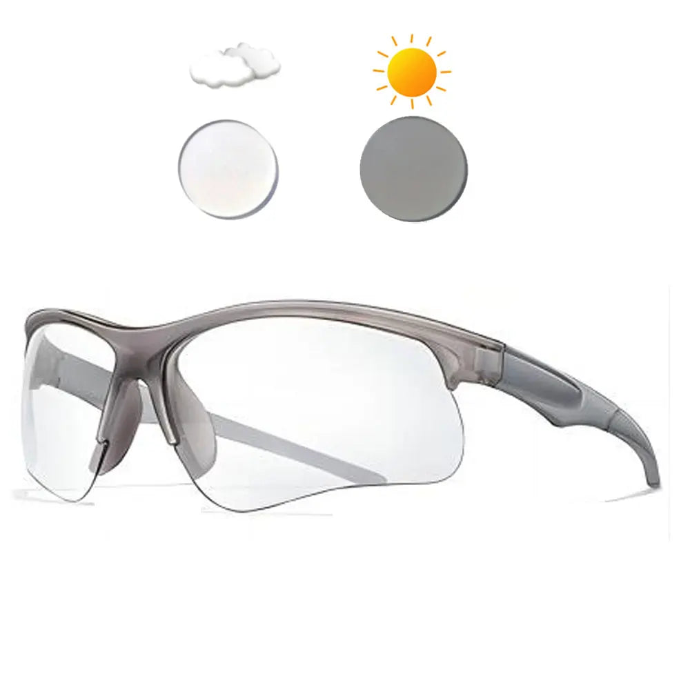 New Photochromic Cycling Sunglasses Men Women Outdoor Mtb Bicycle Sun Glasses Running Eyewear Sports Bike Windproof Goggles