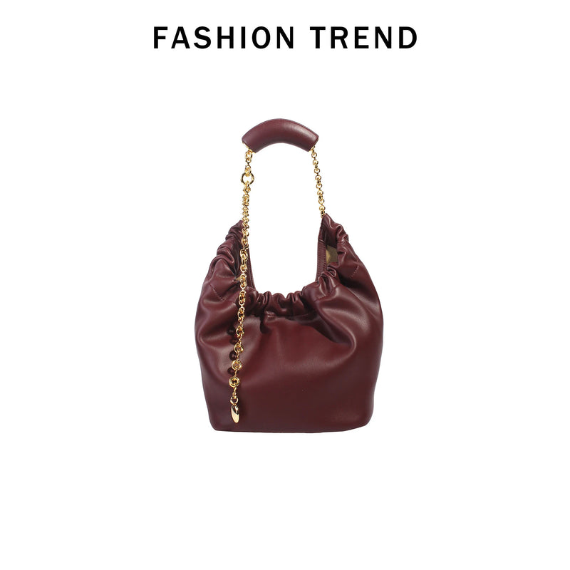 Mendy Women Bags Handbag Cloud Shape Versatile Women's Shoulder Bag Crossbody Underarm Bag Drawstring Desginer High Quality Soft