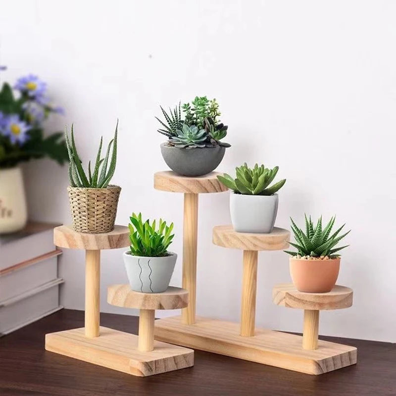 Wooden display rack with storage rack - Multi-layer storage box for jewelry.superior plants - for jewelry bead display