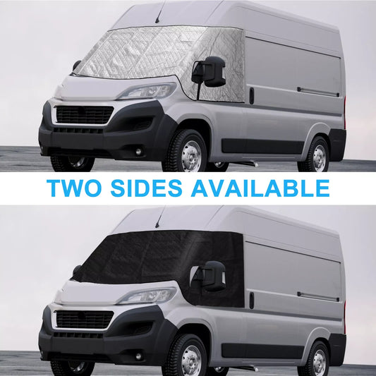 1PC For Fiat Ducato Peugeot Boxer Citroen Relay Motorhome Thermal Windscreen Screen Cover Wrap Black Out Blinds