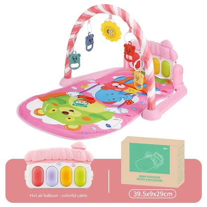 Baby Fitness Racket Piano Toy Newborn Baby Music Pedal Piano Fitness Equipment Soft Detachable Baby Climbing Mat Pedal Toy