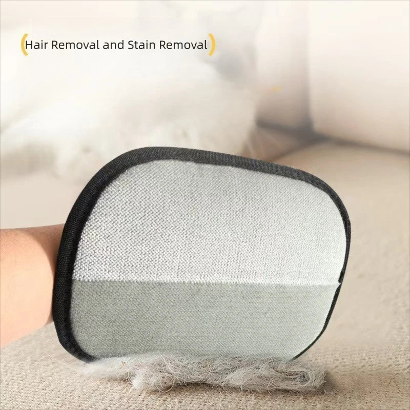 Pet Hair Removal Tool Reusable Static Removal Gloves, Double-Sided Grooming Gloves for Pets Removes Pet Fur Hair for Carpets