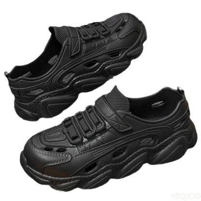 New Men Trendy Sandals Thick soled Non Slip shoes Wear-resistant Fashion One-piece Molded Couple Style Shoes 2025 Homme Zapatos