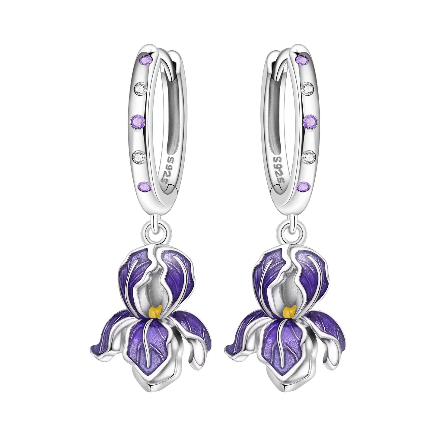 MISEFF S925 Sterling Silver Earrings Multiple Styles Exquisite Flower Earrings Original Fashion Jewelry Birthday Gift For Women