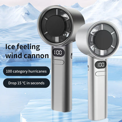 Lenovo 3000mah Handheld Fan LED Digital Display Electric Hand Fans Ice Compress High-Speed Cool USB Rechargeable 2026