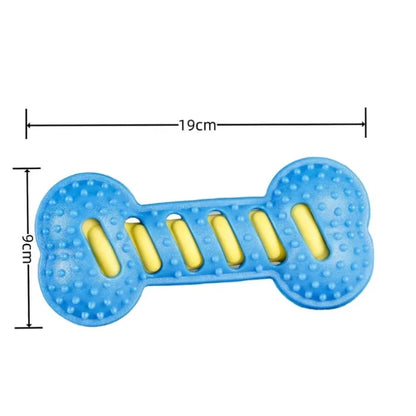 Pet Dog Chew Toys Rubber Bone Toy Bite Resistant Puppy Interactive Stick Puppy Chewing Toy Squeaky Interactive Dog Toys