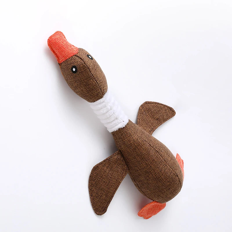 Pet Toys Geese Shape With Sound Bite Resistant Teeth Grinding Teeth Cleaning Supplies For Small Medium Large Dog Cat Pet