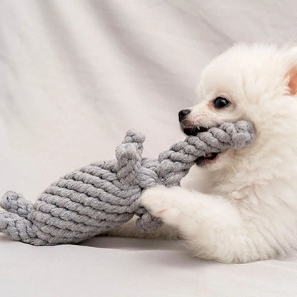 Pet Chew-Resistant Knot Ball, Dog Boredom-Relief Rope Toy, Suitable for Small to Medium-Sized Dogs, Knot-Designed