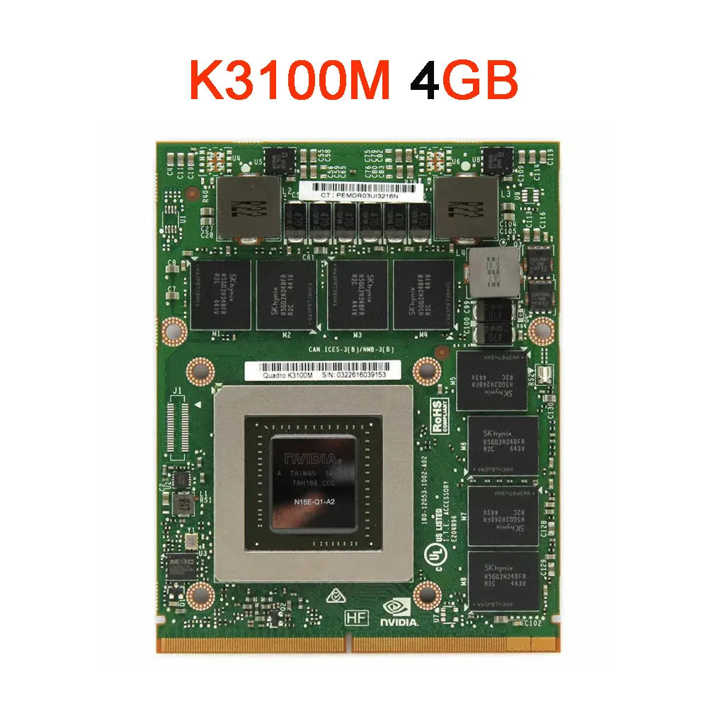 Quadro K3100 K3100M GDDR5 4GB N15E-Q1-A2 Graphics Video Card With X bracket For Apple iMac A1312 27 inch 2010 2011 Year