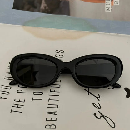 GAMBLE MONSHER Driving Sunglasses Women's UV Protection Large Small Faces Sunscreen Fashionable round Frame Glasses