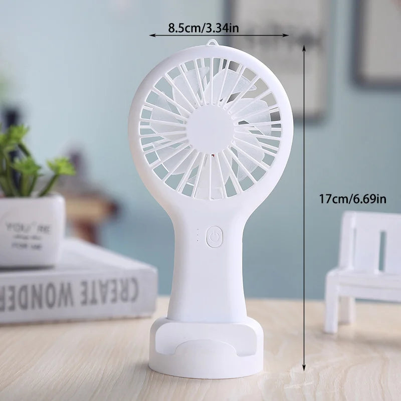 Portable Fan Mini Handheld Electric Fan Usb Rechargeable Handheld Small Pocket Fan  Air Cooler Desktop Office Travel Pocket Fan