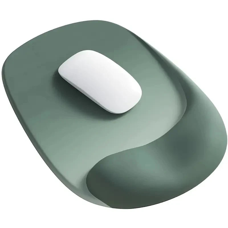 Ergonomic Mouse Pad with Wrist Support Memory Foam Mouse Mat Soft Plastic Wrist Cushion, Soft Square Hand Rest for Office