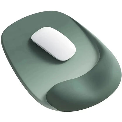 Ergonomic Mouse Pad with Wrist Support Memory Foam Mouse Mat Soft Plastic Wrist Cushion, Soft Square Hand Rest for Office
