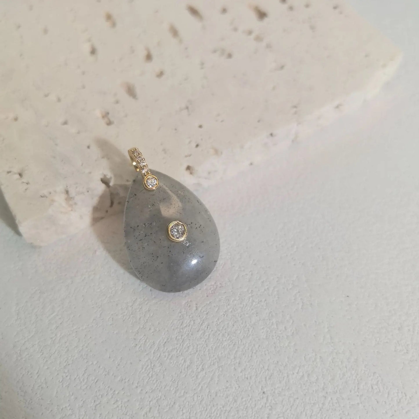1pc Natural Stone Pendant Water Drop Shape Amethyst Tiger Eye Charms Fit DIY Accessries Jewelry Making