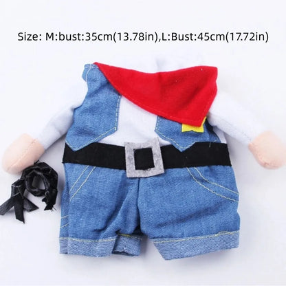 Easy To Wear Halloween Pet Costume Soft Fabric Funny Dog Cosplay Clothing Pet Supplies Uniform Kitten Puppy Costume