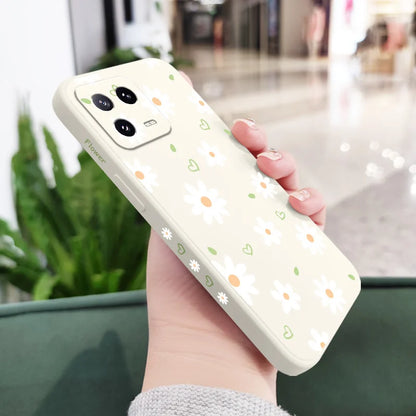 Tender Daisy Phone Case For Xiaomi Mi 15T 14 14T 13 13T 12 12X 12T 12S 11 11T 10 10T 9 9T Pro Lite Liquid Silicone Cover