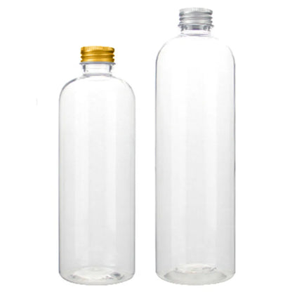 empty Plastic bottle ,1oz/2oz 15/20/30ml/50/100ml 120ml 150/200ml 250/300ml 500ml clear PET bottle with plastic aluminum Lid cap