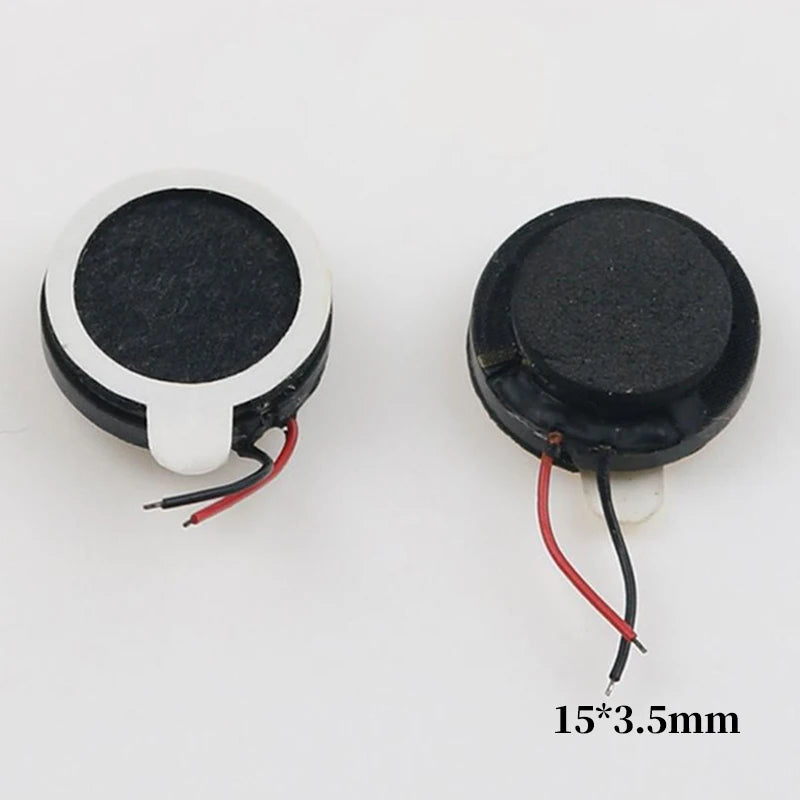 2PCS 13mm 15mm 16mm 18mm 18 20 23 26 28 30 MM Mini Speaker Round Runway Loudspeaker 8Ohm 0.5W For MP4 Toys Cellphone Small Audio