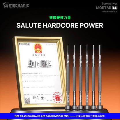 Mechanic MORTAR SE Magnetic Screwdriver Set Y 0.6,Pentalobe 0.8,Phillips 1.2 /1.5 ,Inner Hex 2.5 , Screwdriver Repair Tool Kit
