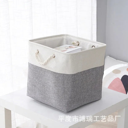 Storage Bin Multifunctional Organizer Basket for Toys and Daily Supplies in Bedroom and Living Room