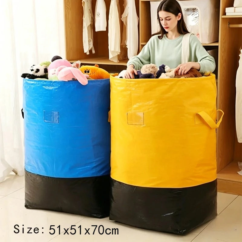 1PC Large Capacity Storage Organizer Bags Clothing & Bedding Storage Bag Heavy-Duty Moving Bags Travel Pouch Travel Essentials
