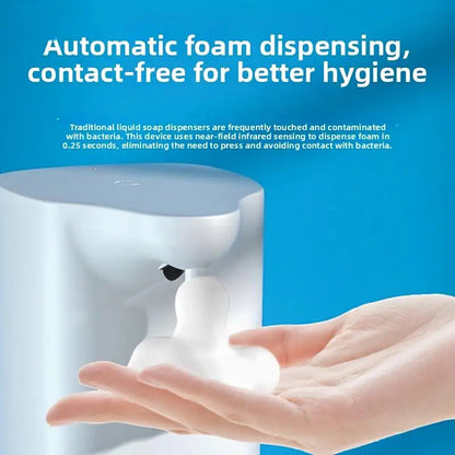 USB Rechargeable Infrared Automatic Foam Soap Dispenser Touchless Hand Sanitizer Dispenser for Bathroom Kitchen