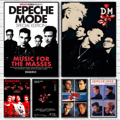 D-Depeche-M-Mode Band Painting Calligraphy Wall Art HD Canvas Oil Painting Posters Prints Home Bedroom Living Room Decor Gift