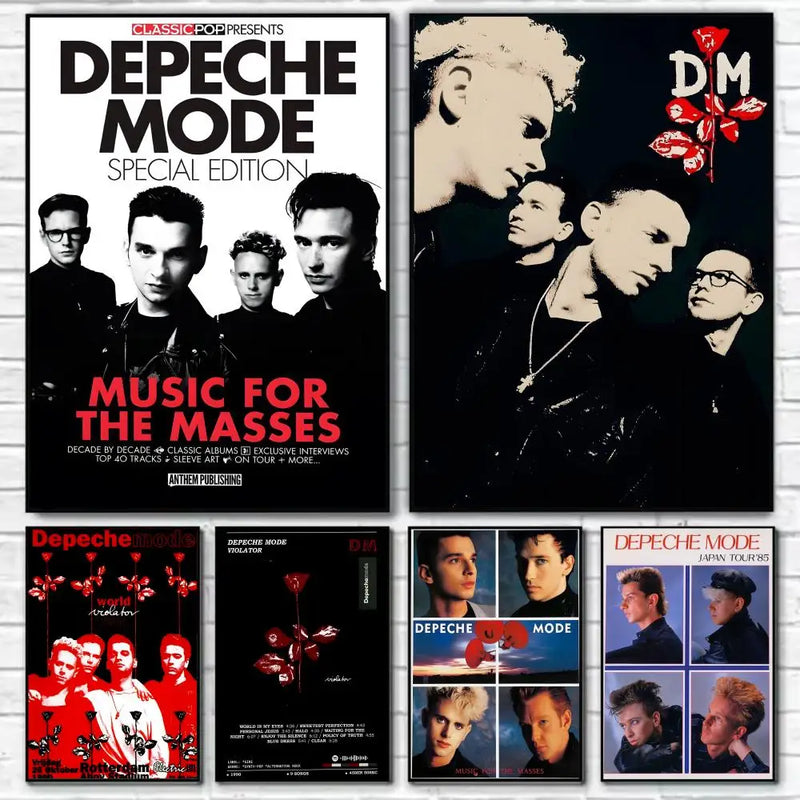 D-Depeche-M-Mode Band Painting Calligraphy Wall Art HD Canvas Oil Painting Posters Prints Home Bedroom Living Room Decor Gift