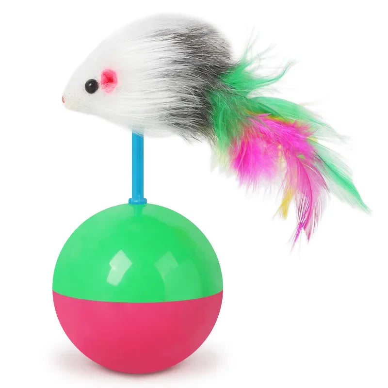 New Cat Toys Set Teasing Mouse Not Tumbler Fun High Interactive Pet Supplies for Cats And Dogs