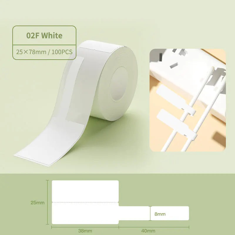 Niimbot Cable Wire Label Stickers Compatible With B21/ B3S/ B1/ B203