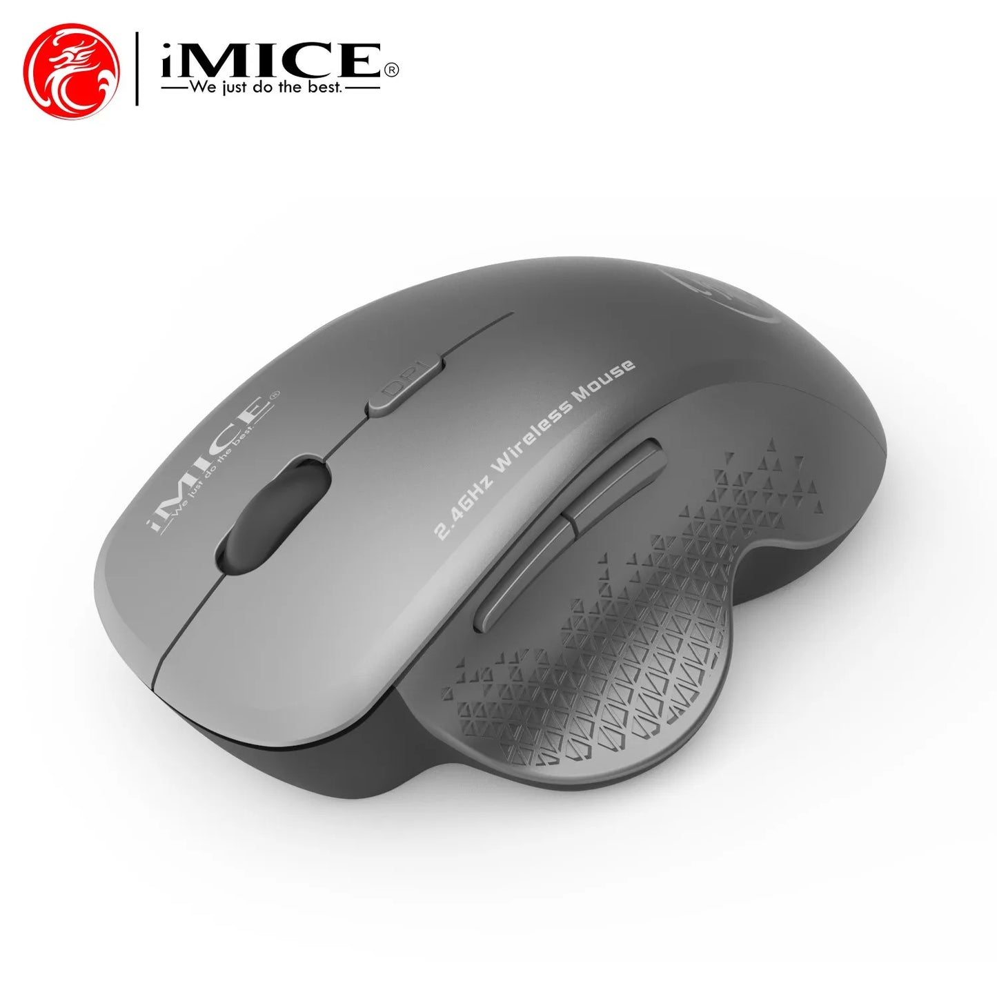 Imice Wireless Mouse with 2.4GHz USB Receiver 1600DPI Mouse for Computer Laptop Tablet PC Macbook Ergonomic Gaming Mouse Gamer