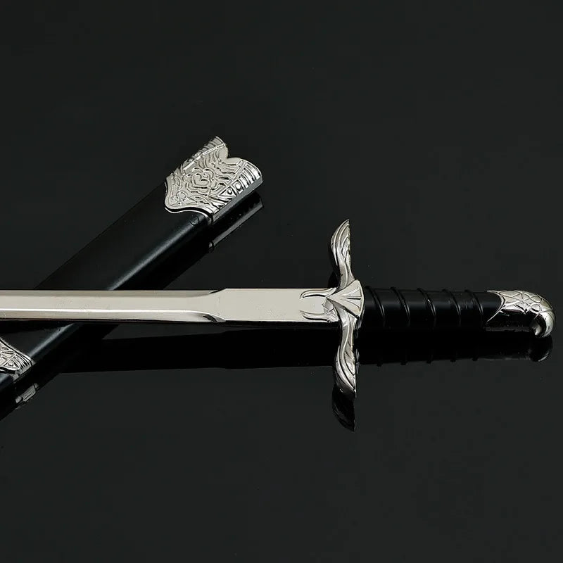 22cm Sword of Altair Game Peripheral Metal Craftsmanship Model with Sword Sheath Desktop Decorate Ornaments Birthday Gifts Toys