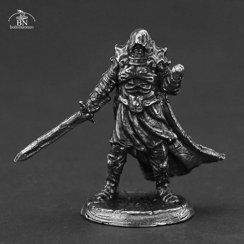 White Brass Demon Warrior Dog Soldiers Minature Figurines Metal Men Toy Collection Models Tabletop War Game Chess Piece Gift