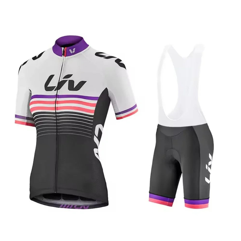 Liv New Women Cycling Shorts Set 2025 Cycling Jersey Bike Clothing Suit Liv Team Version Racing Suit Roupa Ciclismo Feminine