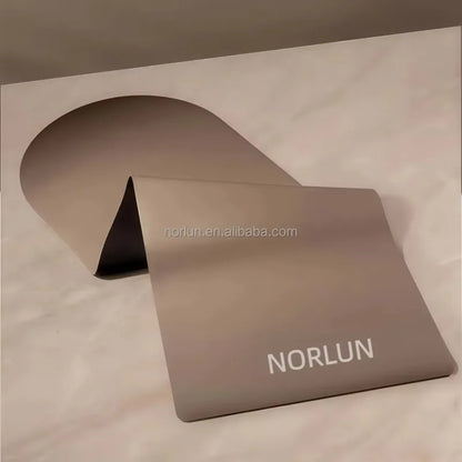YTYIN Non Slip Oval Arched 5mm Yoga Mat Nature Rubber PU Yoga Mat For Workout Yoga Pilates Marble Mat For Travel
