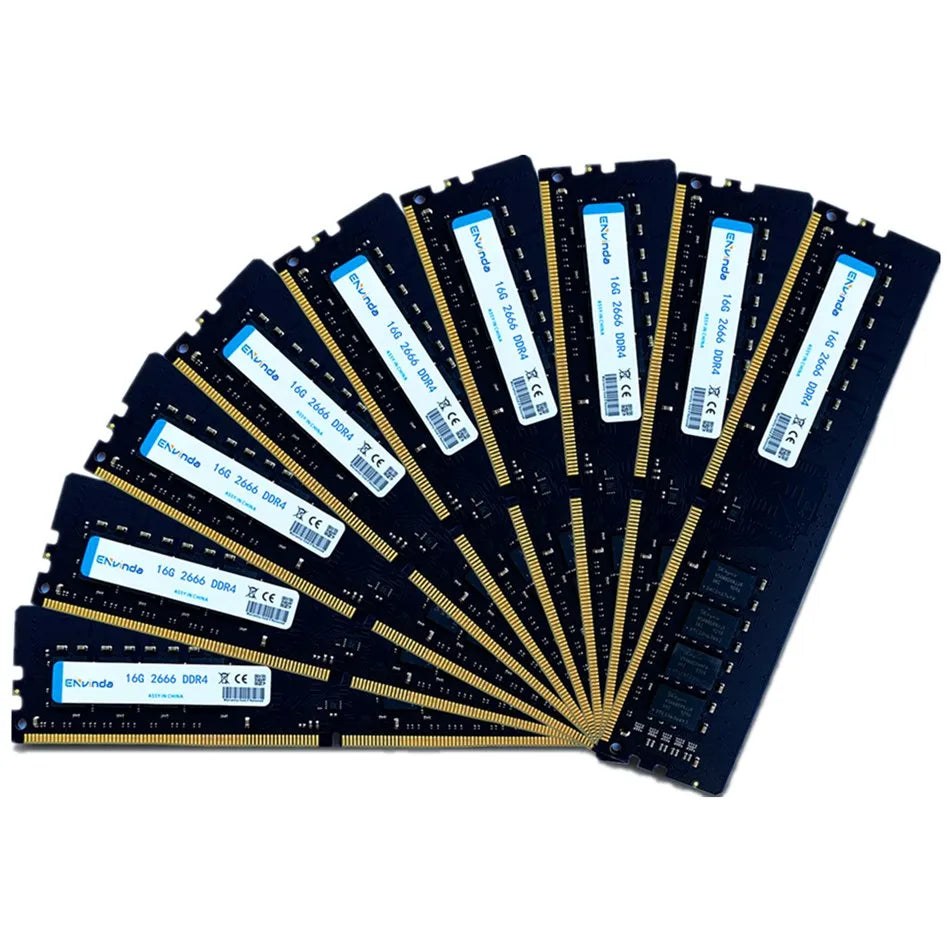 ENVINDA DDR4 RAM 8GX2 16GX2 3200MHz RAM 32G 16G Dual Channel DIMM Memoria NO Support AMD CPU Ram 1.35V DDR4 RGB RAM for Desktop