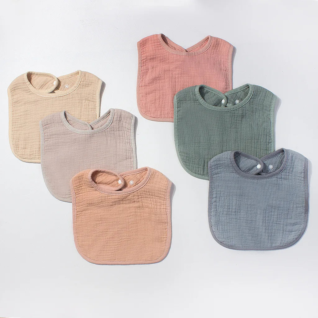 Mother and Baby Category A Children's Saliva Towel, Baby Cotton Gauze Absorbent Bib, Infant Anti-Spill Feeding Essential