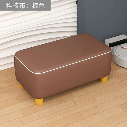 50CM Household Small Stool Sofa Low Stool Multi-Color Living Room Long Bench Shoe Changing Bedroom Furniture