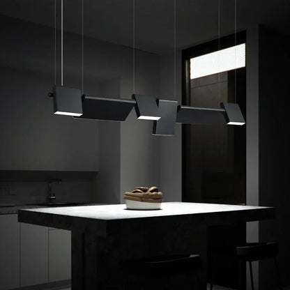 Modern Rotatable Led Chandelier Lighting Living Dining Room Pendant Lamp Home Decor Bar Office Reception Hanging Light Luminaire