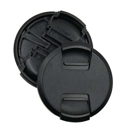 Camcorder Photography Accessories Camera Lens Cap Cover 40 52 55 58 62 67 72 77 82mm Snap On Center Pinch Fit For All DSLR