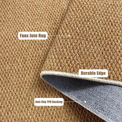 Outdoor Rugs Faux Jute Doormat Effortless Style Durability Every Entrance Floor Carpet Multi-Size 50x80cm/60x90cm/80x120cm