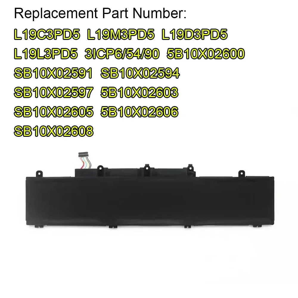 For Lenovo ThinkPad E14 E15 Gen 2 3 Laptop Battery Compatible with L19M3PD5 L19C3PD5 L19D3PD5 L19L3PD5 SB10X02591 5B10X02606